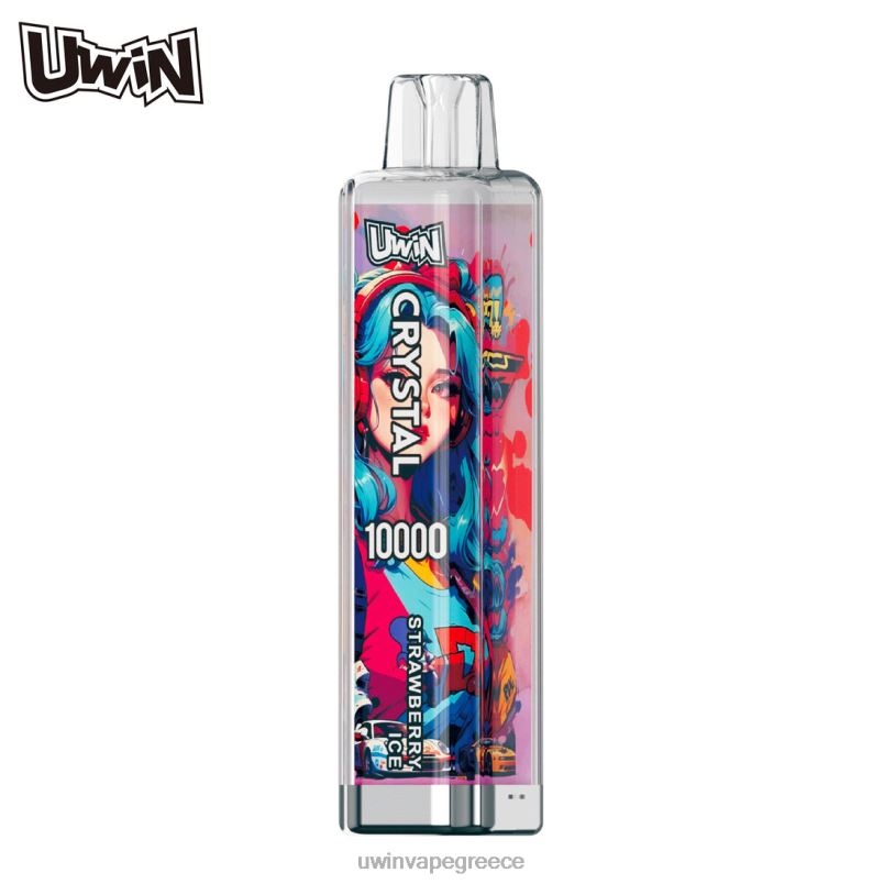 Uwin Vape Greece πάγος φράουλας | UWIN CRYSTAL 10000 ατμούς μιας χρήσης FHT029