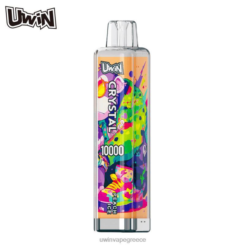 Uwin Vape Αθήνα πάγος ροδάκινου | UWIN CRYSTAL 10000 ατμούς μιας χρήσης FHT0210