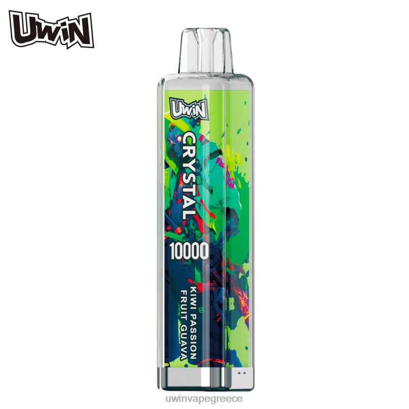 Uwin Vape Ηλεκτρονικό Τσιγάρο ακτινίδιο γκουάβα πάθους | UWIN CRYSTAL 10000 ατμούς μιας χρήσης FHT028